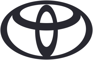 Flat two-dimensional Toyota emblem introduced in 2020